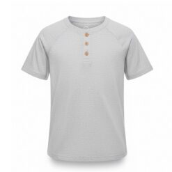 Wonder Nation Boys Short-Sleeve Henley T-shirt - Grey