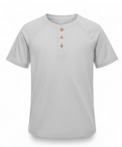 Wonder Nation Boys Short-Sleeve Henley T-shirt - Grey