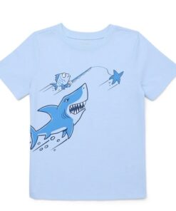 Garanimals Toddler Boys Short Sleeve Graphic T-shirt - Blue Shark
