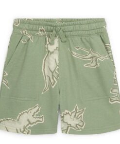 365 Kids Boys Mix & Match French Terry Shorts - Green Print