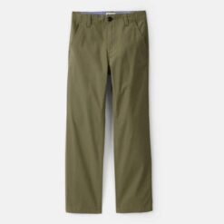 Falls Creek Flat Front Boys Trousers - Army Green Pant