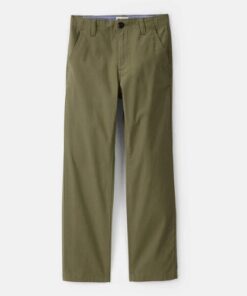 Falls Creek Flat Front Boys Trousers - Army Green Pant