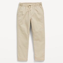 Falls Creek Boys Drawstring Chinos Trousers - Brown Pant