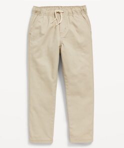 Falls Creek Boys Drawstring Chinos Trousers - Brown Pant