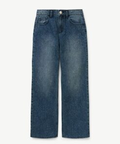 Justice League Girls Wide Leg Jeans With Allover Rhinestuds -Blue