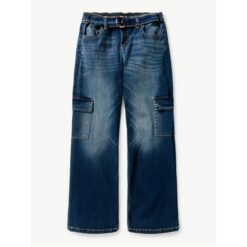 Justice League Cargo Wide Leg Jeans - Blue