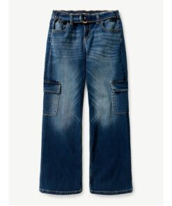 Justice League Cargo Wide Leg Jeans - Blue