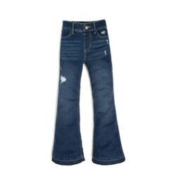 Wonder Nation Girls Destructed Flare Jegging - Blue