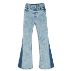 Wonder Nation Girls Fashion Flare 2 Tones Jeggings - Blue