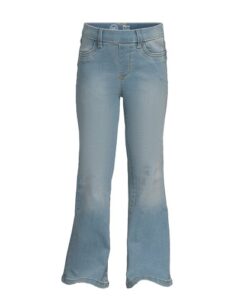Wonder Nation Girls Core Flare Jegging Jeans - Blue