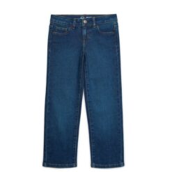 Wonder Nation Girls Straight Leg Jeans - Dark Blue
