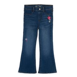 Wonder Nation Girls Flare Fashion Jeggings - Embroidery Flower