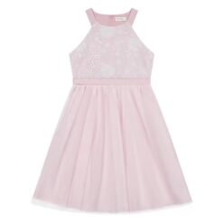 Kensie Girls Embroidered Mesh Special Occasion Dress