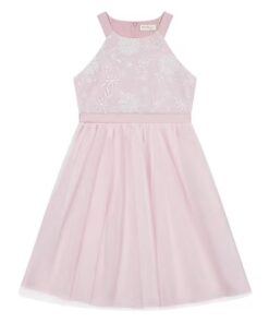 Kensie Girls Embroidered Mesh Special Occasion Dress