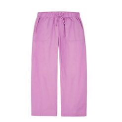 Wonder Nation Girls Woven Texture Pull-on Pants - Lilac Trousers