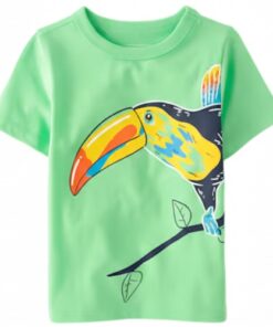 The Children's Place Baby And Toddler Boys Toucan Graphic T-shirt - Green