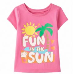 The Children’s Place Baby And Toddler Girls Sun Fun Graphic T-shirt - Pink
