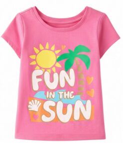 The Children’s Place Baby And Toddler Girls Sun Fun Graphic T-shirt - Pink