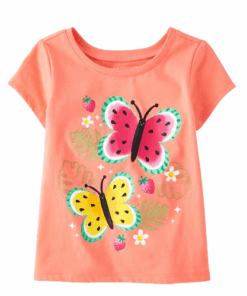 The Children’s Place Baby And Toddler Girls Watermelon Graphic T-shirt - Orange