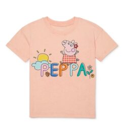 Peppa Pig Baby Girls Short Sleeve Graphic Crewneck T-Shirt