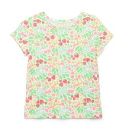 Garanimals Toddler Girls Short Sleeve Print T-shirt - Strawberry Floral