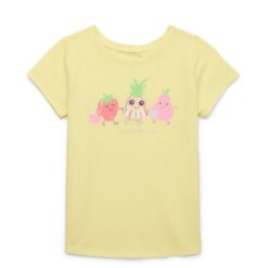 Garanimals Toddler Girls Graphic Tee With Short Sleeves - Yellow