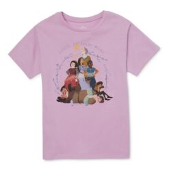 Disney Girls Wish, Asha and Friends, Crew Neck, Short Sleeve, Graphic T-Shirt