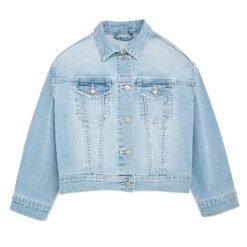 Wonder Nation Kids Denim Jacket - Light Wash Blue
