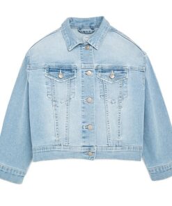 Wonder Nation Kids Denim Jacket - Light Wash Blue