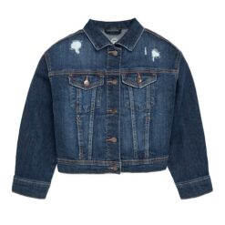 Wonder Nation Kids Denim Jacket - Light Dark Blue