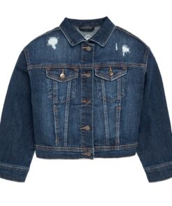 Wonder Nation Kids Denim Jacket - Light Dark Blue