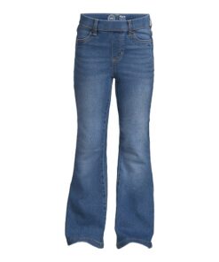 Wonder Nation Girls Core Flare Jegging Jeans - Medium Wash Blue