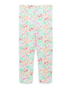 Garanimals Toddler Girls Printed Jersey Leggings - Green Flowers