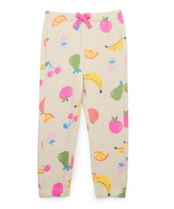 Wonder Nation Toddler Girl Fleece Pant - Brown Fruits