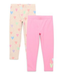 365 Kids by Garanimals Girls Print Leggings, 2-Pack