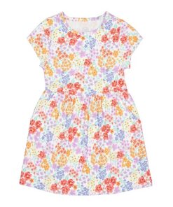Wonder Nation Girls Short Sleeve Play Dress - Floral