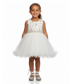 American Princess Special Occasion Baby Girl Cream Gold Party Dress