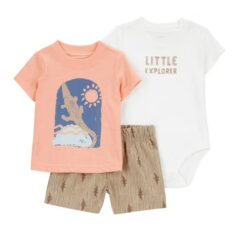 Carter's Child of Mine Baby Boy Outfit Set, 3-Piece - Explorer