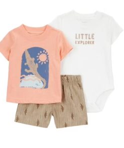 Carter's Child of Mine Baby Boy Outfit Set, 3-Piece - Explorer