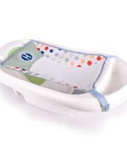 Hopscotch Lane Newborn to Toddler White 3-in-1 Rigid Baby Bathtub with Sling, Ages 0+ Months, Unisex
