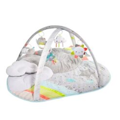 Skip Hop Baby Tummy Time Mat, 3-in-1 Activity Play Gym, Age 0+, Silver Lining Cloud, Grey