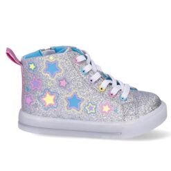 Athletic Works Toddler Girl High Top Light Up Shoes with On/Off Power Button