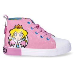 Super Mario Princess Peach Little Girl & Big Girl High Top Sneakers