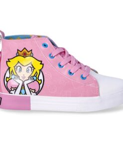 Super Mario Princess Peach Little Girl & Big Girl High Top Sneakers