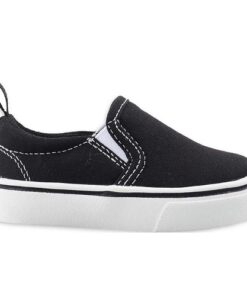 Wonder Nation Baby, Toddler, & Big Kids Casual Slip-On Sneakers - Black