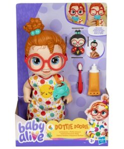 Baby Alive Lil Dreamer Dottie Doodle Red Hair Baby Doll Sleepover Toy