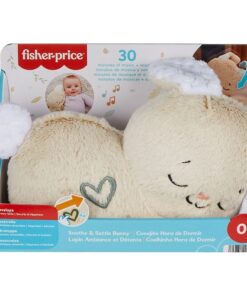 Fisher-Price Soothe & Settle Bunny Plush Baby Infant Toy & Sound Machine with Motion, Multicolor