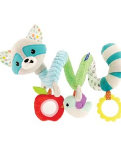 Infantino Spiral Activity Toy, Hook-on Toy, 0-12 Months, Multicolor Raccoon