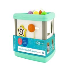 Infantino Activity Triangle & Shape Sorter with Four Shapes, Sensory Toy, 3-48 Months, Multicolor
