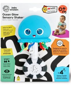 Baby Einstein Ocean Glow Sensory Shaker Musical Toy, Ages Newborn +